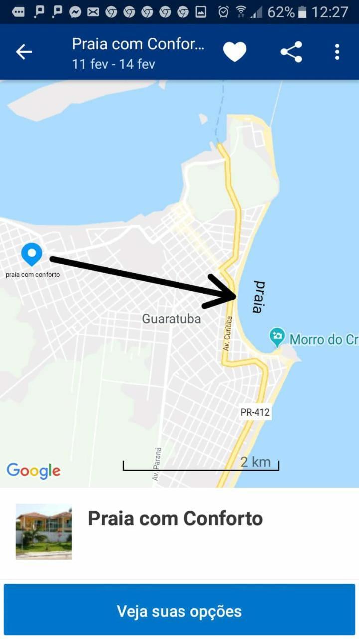 Praia com Conforto Guaratuba Esterno foto